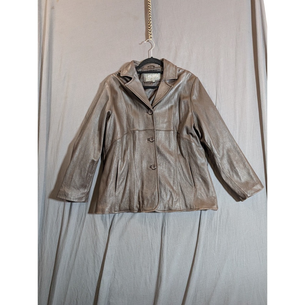 Wilson's Leather Color Brown‎  Leather Jacket Size 1X